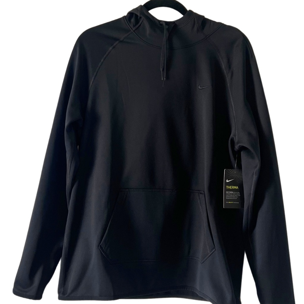 NIKE Therma Dri-Fit Women's Drawstring Black Hoodie Size Large NWT